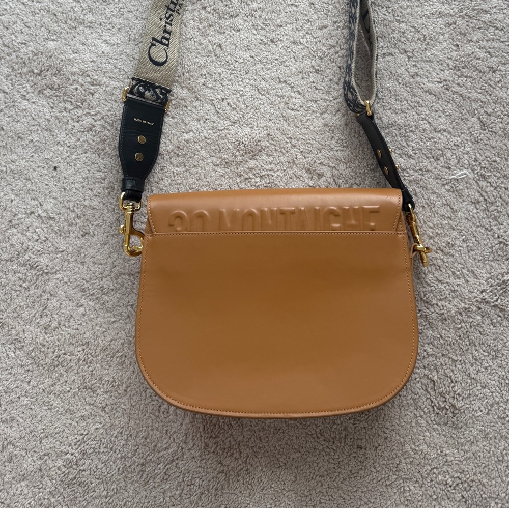 Tan Leather Saddle Bag